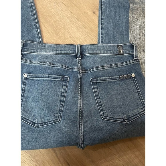 7 For All Mankind sz 29 Jeans Embellished Bairds - Picture 5 of 5